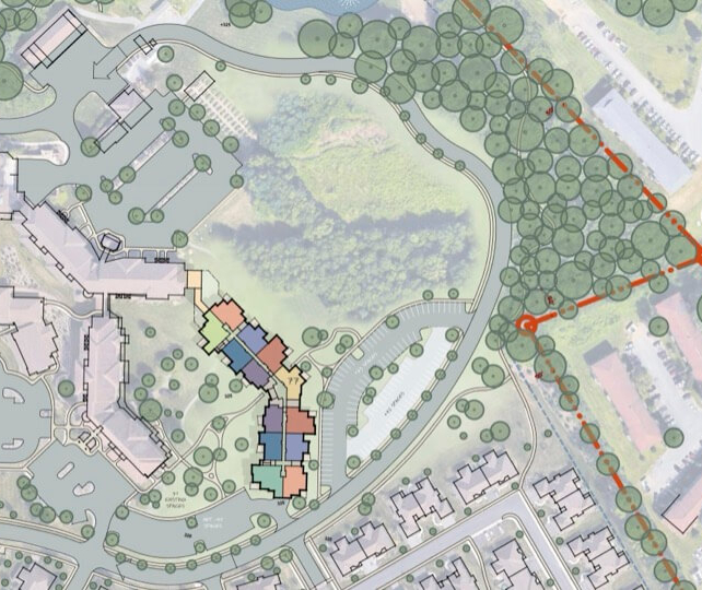 Site plan for the Goldfinch expansion